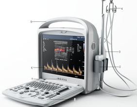Système portatif de pointe Digital d'ultrason de Doppler de couleur avec le logiciel 3D/4D